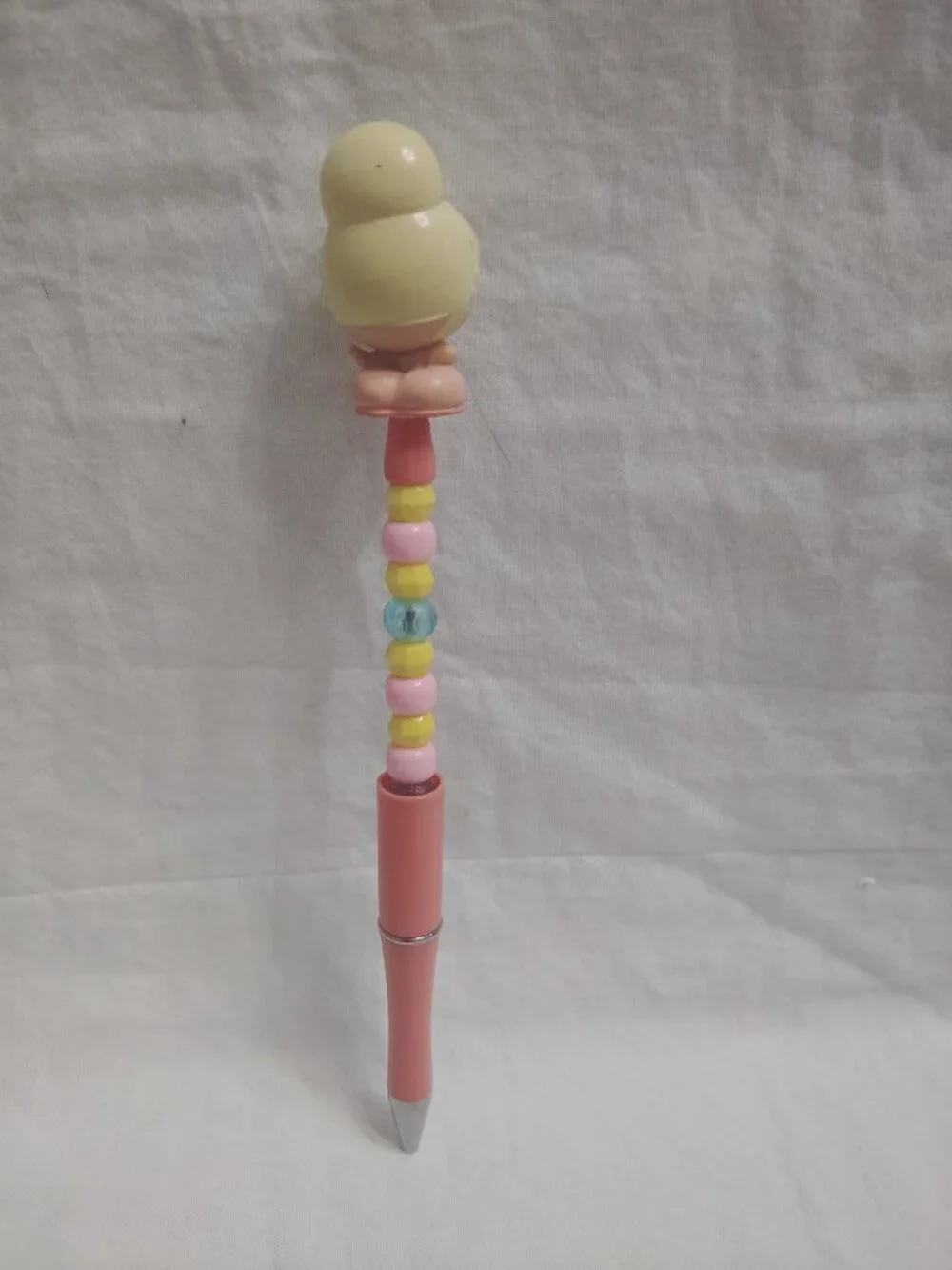 Disney Doorable Pink Dress Charlotte Handmade Beaded Pen